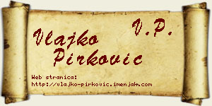 Vlajko Pirković vizit kartica
